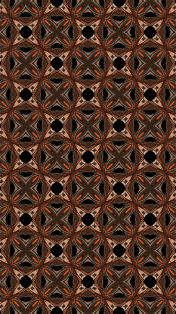 Ornate geometric pattern and abstract multicolored background