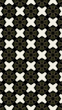 Ornate geometric pattern and abstract multicolored background