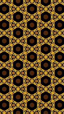 Ornate geometric pattern and abstract multicolored background