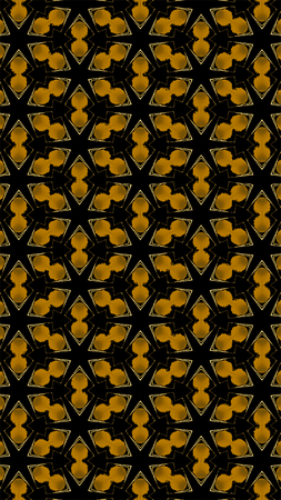 Ornate geometric pattern and abstract multicolored background