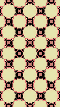 Ornate geometric pattern and abstract multicolored background