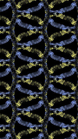 Ornate geometric pattern and abstract multicolored background