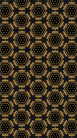 Ornate geometric pattern and abstract multicolored background