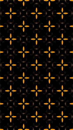 Ornate geometric pattern and abstract multicolored background