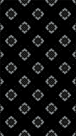 Ornate geometric pattern and abstract multicolored background