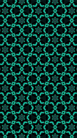 Ornate geometric pattern and abstract multicolored background