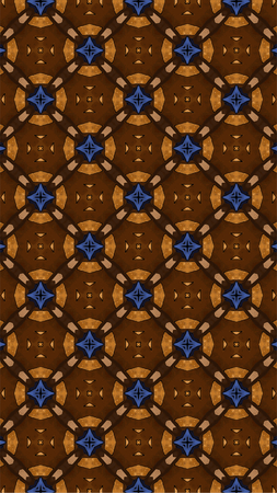 Ornate geometric pattern and abstract multicolored background