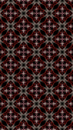 Ornate geometric pattern and abstract multicolored background