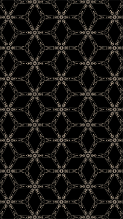 Ornate geometric pattern and abstract multicolored background