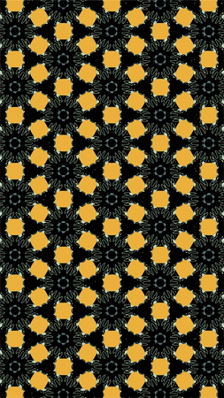 Ornate geometric pattern and abstract multicolored background