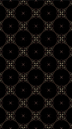Ornate geometric pattern and abstract multicolored background