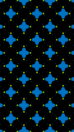 Ornate geometric pattern and abstract multicolored background