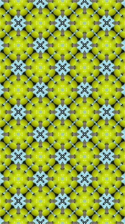 Ornate geometric pattern and abstract multicolored background