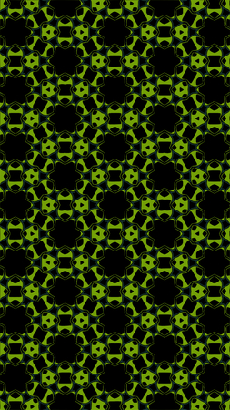 Ornate geometric pattern and abstract multicolored background