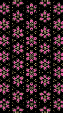 Ornate geometric pattern and abstract colored background