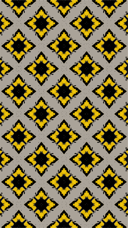 Ornate geometric pattern and abstract multicolored background