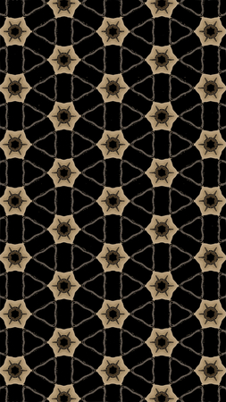 Ornate geometric pattern and abstract multicolored background