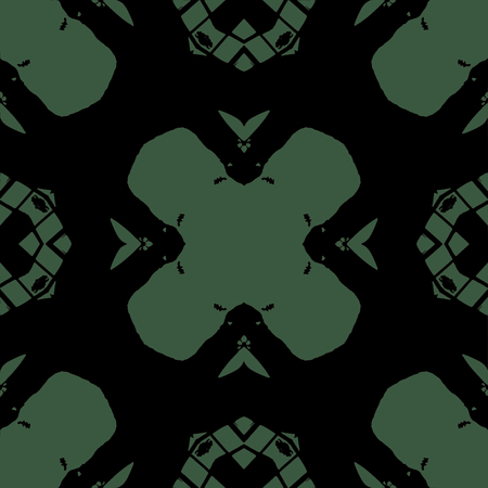 Pattern tile, ornate geometric pattern and two-tone abstract background