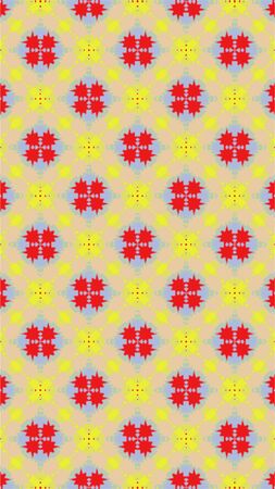 Ornate geometric pattern and abstract colored backgroundの写真素材