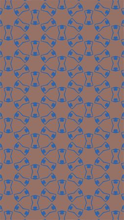 Ornate geometric pattern and two-tone abstract background