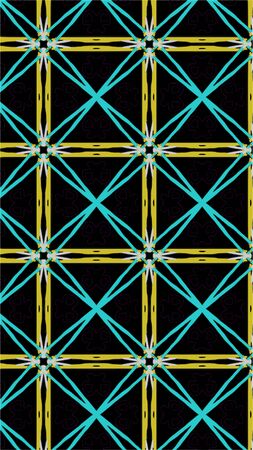 Ornate geometric pattern and abstract multicolored background