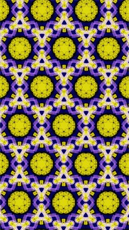 Ornate geometric pattern and abstract multicolored background