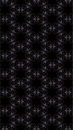 Ornate geometric pattern and abstract colored background