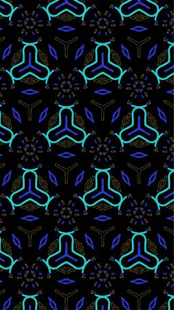 Ornate geometric pattern and abstract multicolored backgroundの写真素材