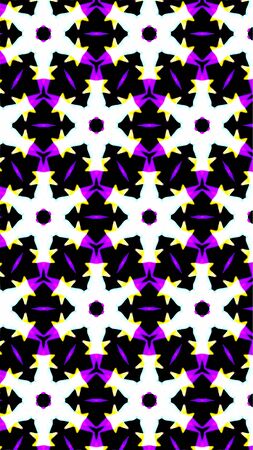 Ornate geometric pattern and abstract multicolored background