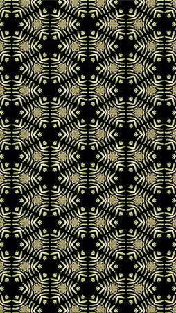 Ornate geometric pattern and abstract multicolored background