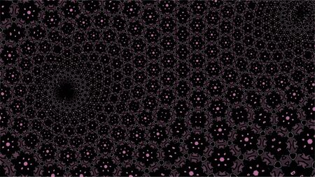 Ornate geometric pattern and artfully abstract multicolored background