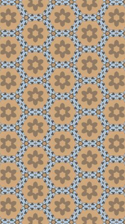 Ornate geometric pattern and abstract colored background