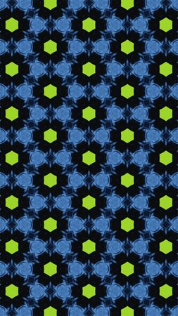 Ornate geometric pattern and abstract colored background