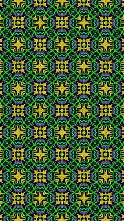 Ornate geometric pattern and abstract multicolored background
