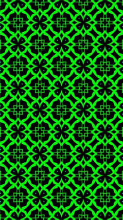 Ornate geometric pattern and abstract multicolored background