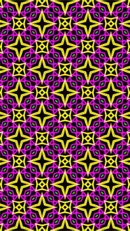 Ornate geometric pattern and abstract multicolored background