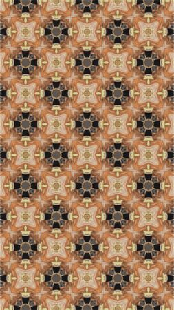 Ornate geometric pattern and abstract colored background