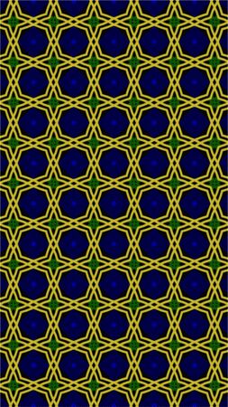 Ornate geometric pattern and abstract colored background