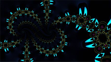 Ornate geometric pattern and abstract colored backgroundの写真素材