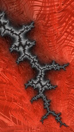 Artfully 3D rendering fractal, fanciful abstract illustration and colorful designed patternの写真素材