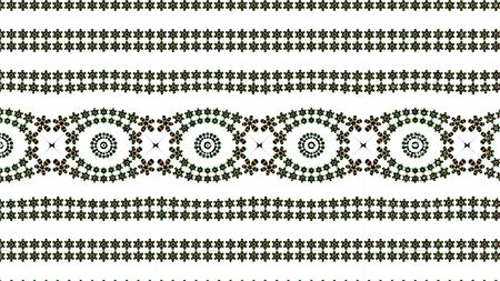 Ornate geometric pattern and artfully abstract multicolored background
