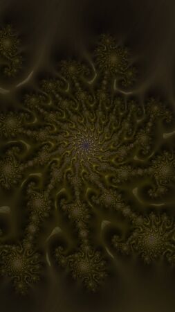 Artfully 3D rendering fractal, fanciful abstract illustration and colorful designed patternの写真素材