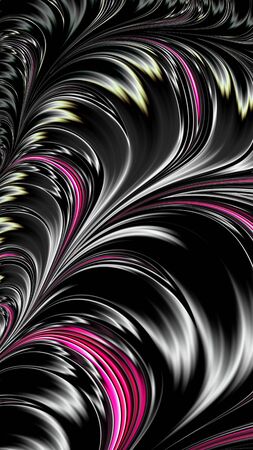 Artfully 3D rendering fractal, fanciful abstract illustration and colorful designed patternの写真素材