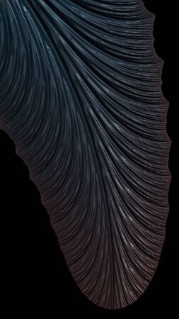 Artfully 3D rendering fractal, fanciful abstract illustration and colorful designed pattern