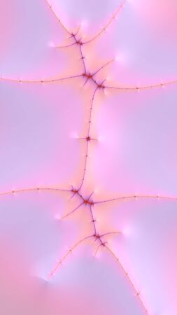 Artfully 3D rendering fractal, fanciful abstract illustration and colorful designed patternの写真素材