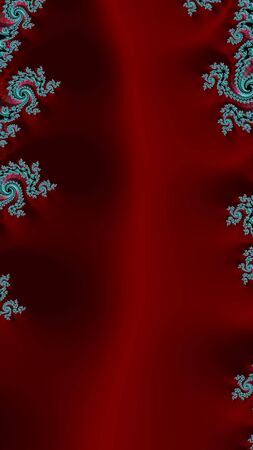 Artfully 3D rendering fractal, fanciful abstract illustration and colorful designed patternの写真素材