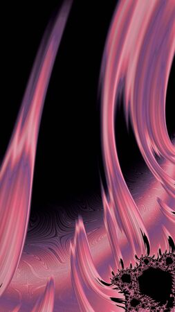 Artfully 3D rendering fractal, fanciful abstract illustration and colorful designed patternの写真素材