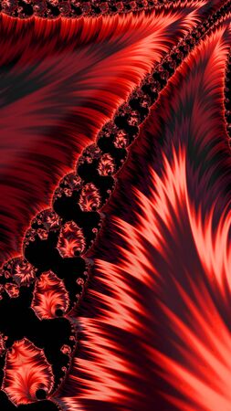 Artfully 3D rendering fractal, fanciful abstract illustration and colorful designed patternの写真素材