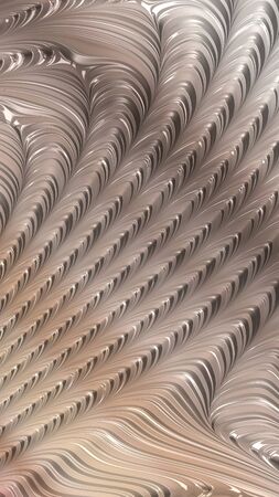 Artfully 3D rendering fractal, fanciful abstract illustration and colorful designed patternの写真素材