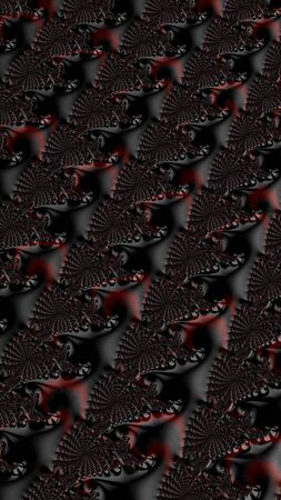 Artfully 3D rendering fractal, fanciful abstract illustration and colorful designed pattern